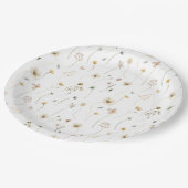 Waterverf Wildbloem Papieren Bordje (Gekanteld)