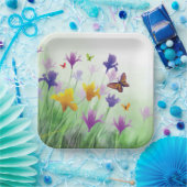 Waterverf Wildbloem Papieren Bordje (Feest)