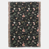 Waterverf Wildbloem Patroon Deken (Voorkant Verticaal)