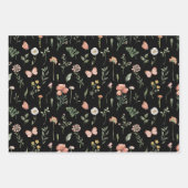 Waterverf Wildbloem Patroon Inpakpapier Vel (Voorkant 2)