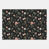 Waterverf Wildbloem Patroon Inpakpapier Vel (Voorkant)