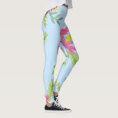 Waterverf Wildbloem Patroon Leggings (Rechts)