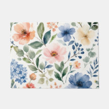 Waterverf Wildbloem Patroon Modern Botanisch