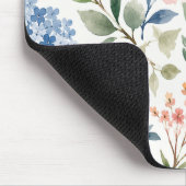 Waterverf Wildbloem Patroon Modern Botanisch Muismat (Hoek)