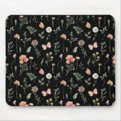 Waterverf Wildbloem Patroon Muismat (Voorkant)