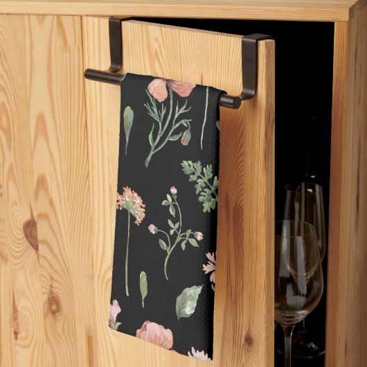 Waterverf Wildbloem Patroon Theedoek (Derde Gevouwen)