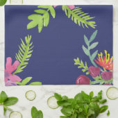 Waterverf Wildbloem Patroon Theedoek (Gevouwen)