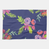 Waterverf Wildbloem Patroon Theedoek (Horizontaal)