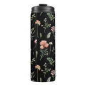 Waterverf Wildbloem Patroon Thermosbeker (Voorkant)