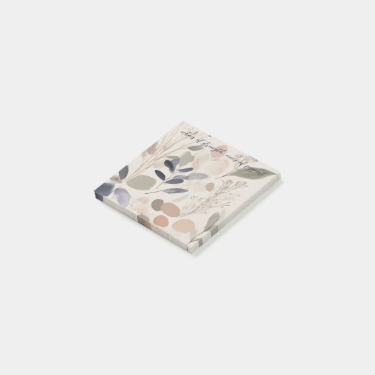 Waterverf Wildbloem Post-it® Notes (Schuin)
