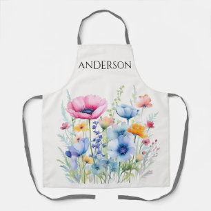 Waterverf Wildbloem Schort