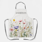 Waterverf Wildbloem Schort (Voorkant)