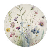 Waterverf Wildbloem Snijplank (Voorkant)