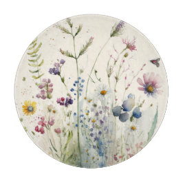 Waterverf Wildbloem Snijplank