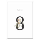 Waterverf Wildbloem Weddenstabel nummer 8 Kaart (Voorkant)