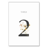 Waterverf Wildbloem Wedingstabel nummer 2 Kaart (Voorkant)