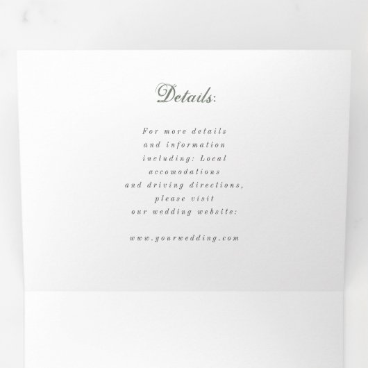 waterverf wildbloem weduwnaar drieluik uitnodiging (Binnenzijde eerst)