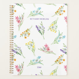 Waterverf Wildbloemen Aangepast Planner