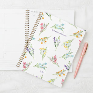 Waterverf Wildbloemen Aangepast Planner