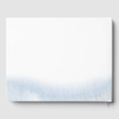 Waterverf Wildbloemen Aangepaste bruiloft Gastenbo Gastenboek (Achterkant)