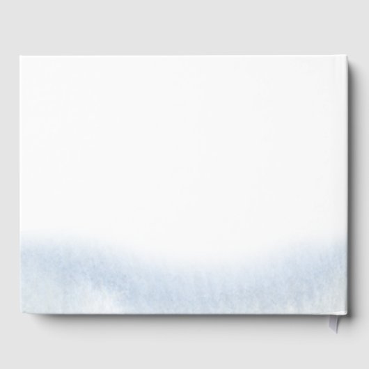 Waterverf Wildbloemen Aangepaste bruiloft Gastenbo Gastenboek (Achterkant)