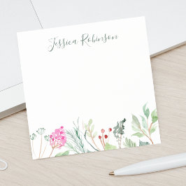 Waterverf Wildbloemen Aangepaste naam Floral Post-it® Notes