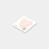 Waterverf Wildbloemen Aangepaste naam Floral Post- Post-it® Notes (Schuin)