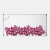 Waterverf Wildbloemen Aangepaste scriptnaam Bureaumat (Voorkant)