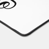 Waterverf Wildbloemen Aangepaste scriptnaam Bureaumat (Hoek)