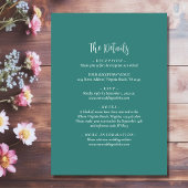 Waterverf Wildbloemen Alles in één bruiloft Kaart