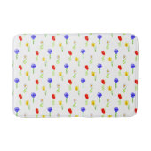 Waterverf Wildbloemen Badmat (Voorkant)
