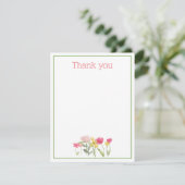 Waterverf Wildbloemen Bedankkaart (Staand voorkant)