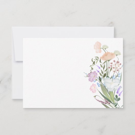 Waterverf Wildbloemen bedankt (Achterkant)