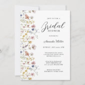 Waterverf Wildbloemen Bloemen Bloemen Vrijgezellen Kaart (Voorkant)