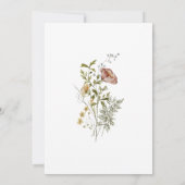 Waterverf Wildbloemen Bloemen Bloemen Vrijgezellen Kaart (Achterkant)