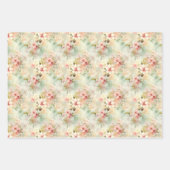 Waterverf Wildbloemen bloemenelegant Inpakpapier Vel (Voorkant 3)