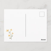 Waterverf Wildbloemen bloemenpatroon Briefkaart (Achterkant)