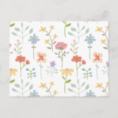 Waterverf Wildbloemen bloemenpatroon Briefkaart (Voorkant)