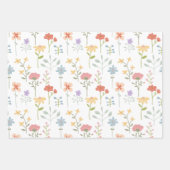 Waterverf Wildbloemen bloemenpatroon Inpakpapier Vel (Voorkant 3)