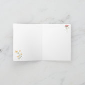 Waterverf Wildbloemen bloemenpatroon Kaart (Binnen)