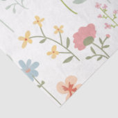 Waterverf Wildbloemen bloemenpatroon Tissuepapier (Detail)