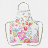 Waterverf Wildbloemen Boho Stijlvol met Schort (Voorkant)