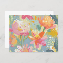 Waterverf Wildbloemen Briefkaart