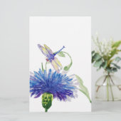 Waterverf Wildbloemen Briefpapier (Staand voorkant)