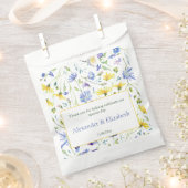 Waterverf Wildbloemen bruiloft Bedankzakje (Geknipt)