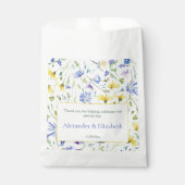 Waterverf Wildbloemen bruiloft Bedankzakje (Voorkant)