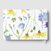 Waterverf Wildbloemen bruiloft Gastenboek (Achterkant)