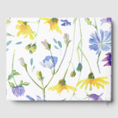 Waterverf Wildbloemen bruiloft Gastenboek (Achterkant)