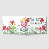 Waterverf Wildbloemen bruiloft Gastenboek (Volledig)