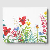 Waterverf Wildbloemen bruiloft Gastenboek (Achterkant)